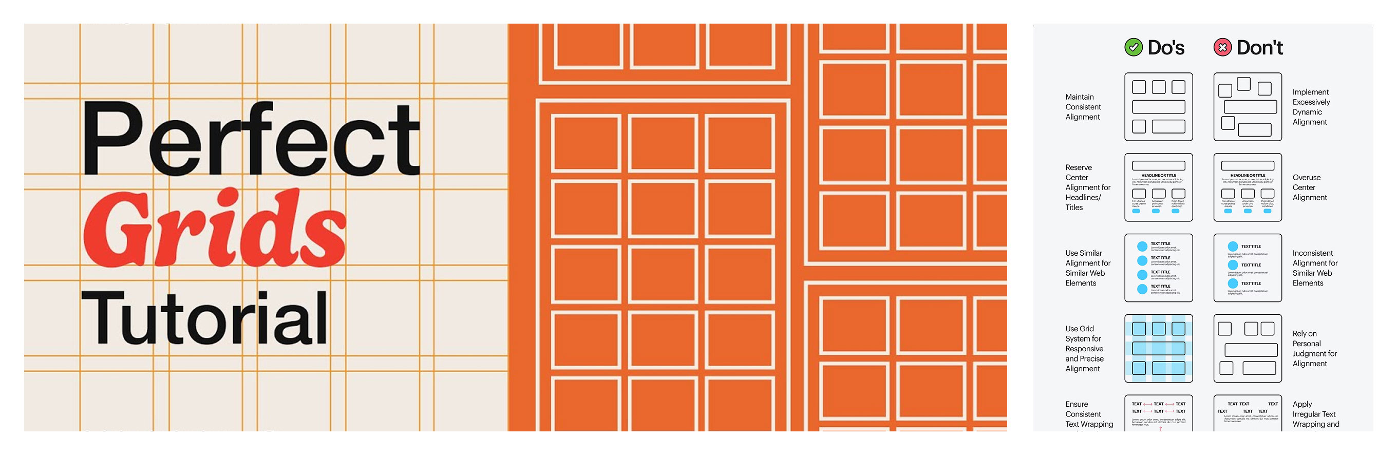 consistent alignment example in graphic design