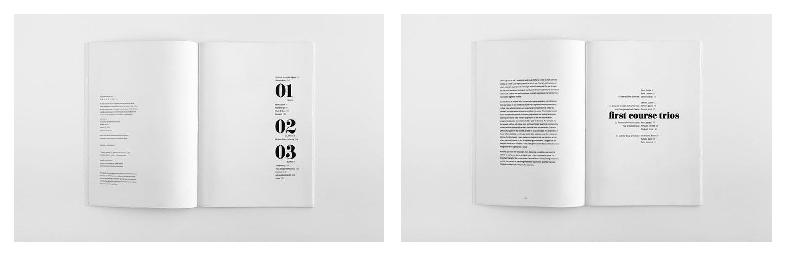 minimalist layout showing reduced text