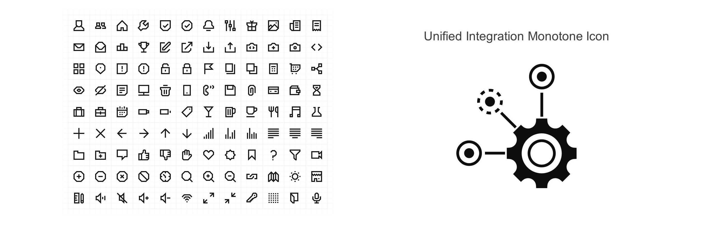 unified icons example with consistent style