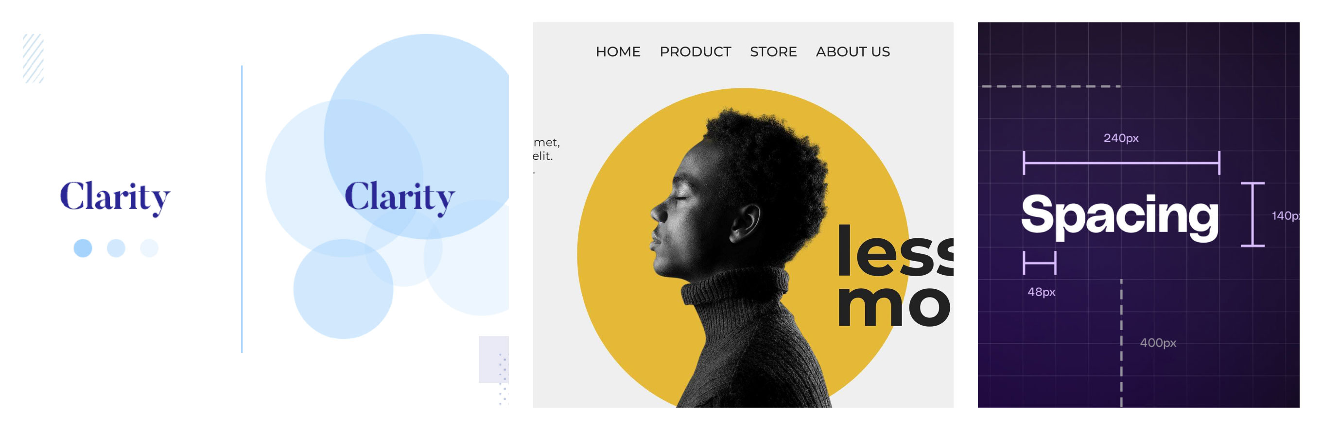 white space example in clean design